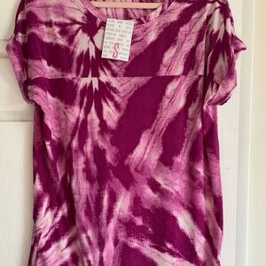 LuLaRoe Leah Pink Relaxed Short Sleeve Tee